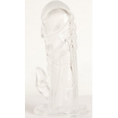 Прозрачная гелевая насадка с клиторальным отростком - 13 см. - Toyfa Basic - в Комсомольске-на-Амуре купить с доставкой Прозрачная гелевая насадка с клиторальным отростком - 13 см. - Toyfa Basic - в Комсомольске-на-Амуре купить с доставкой