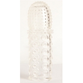 Прозрачная закрытая гелевая насадка - 13,5 см. - Toyfa Basic - в Комсомольске-на-Амуре купить с доставкой Прозрачная закрытая гелевая насадка - 13,5 см. - Toyfa Basic - в Комсомольске-на-Амуре купить с доставкой