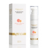 Универсальный массажный гель-смазка Allover Delicious Massage Gel с ароматом персика и аброкоса - 50 мл. - YESforLOV - купить с доставкой в Комсомольске-на-Амуре