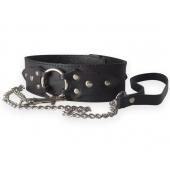 Широкий кожаный ошейник в готическом стиле - Sitabella - купить с доставкой в Комсомольске-на-Амуре