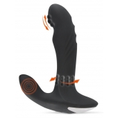 Черный вибромассажер простаты с функцией римминга Plug with Perineum Stimulator - 16,6 см. - Orion - в Комсомольске-на-Амуре купить с доставкой