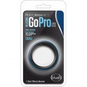 Черно-синее эрекционное кольцо Silicone Go Pro Cock Ring - Blush Novelties - в Комсомольске-на-Амуре купить с доставкой