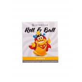 Стимулирующий презерватив-насадка Roll   Ball Banana - Sitabella - купить с доставкой в Комсомольске-на-Амуре