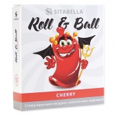 Стимулирующий презерватив-насадка Roll   Ball Cherry - Sitabella - купить с доставкой в Комсомольске-на-Амуре