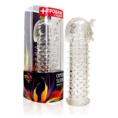 Закрытая прозрачная насадка на пенис Crystal Sleeve Faraon - 13,5 см. - Erowoman-Eroman - в Комсомольске-на-Амуре купить с доставкой