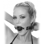 Черный кляп с дырочками Breathable Ball Gag - Pipedream - купить с доставкой в Комсомольске-на-Амуре