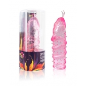 Закрытая рельефная насадка Crystal sleeve snakes в виде змеи с усиками - 14 см. - Erowoman-Eroman - в Комсомольске-на-Амуре купить с доставкой