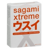 Ультратонкие презервативы Sagami Xtreme SUPERTHIN - 3 шт. - Sagami - купить с доставкой в Комсомольске-на-Амуре