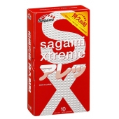 Утолщенные презервативы Sagami Xtreme Feel Long с точками - 10 шт. - Sagami - купить с доставкой в Комсомольске-на-Амуре