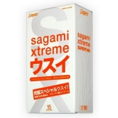 Ультратонкие презервативы Sagami Xtreme SUPERTHIN - 15 шт. - Sagami - купить с доставкой в Комсомольске-на-Амуре