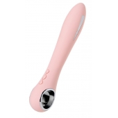 Розовый силиконовый вибратор с электростимуляцией GALVANI VIBE - 21 см. - ToyFa - купить с доставкой в Комсомольске-на-Амуре