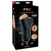 Мастурбатор в колбе с двумя тоннелями Double Penetration Vibrating Stroker - Pipedream - в Комсомольске-на-Амуре купить с доставкой