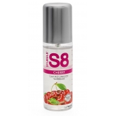 Смазка на водной основе S8 Flavored Lube со вкусом вишни - 125 мл. - Stimul8 - купить с доставкой в Комсомольске-на-Амуре