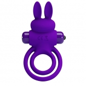 Фиолетовое эрекционное кольцо с вибростимуляцией клитора Vibrant Penis Ring III - Baile - в Комсомольске-на-Амуре купить с доставкой