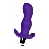 Фиолетовая изогнутая анальная вибропробка - 11,2 см. - A-toys в Комсомольске-на-Амуре Фиолетовая изогнутая анальная вибропробка - 11,2 см. - A-toys