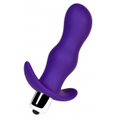 Фиолетовая изогнутая анальная вибропробка - 11,2 см. - A-toys в Комсомольске-на-Амуре Фиолетовая изогнутая анальная вибропробка - 11,2 см. - A-toys