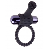 Черное эрекционное виброкольцо Vibrating Silicone Super Ring - Pipedream - в Комсомольске-на-Амуре купить с доставкой