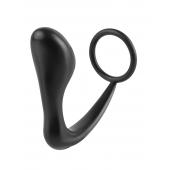 Эрекционное кольцо с анальной пробкой Ass-Gasm Cockring Plug - Pipedream - в Комсомольске-на-Амуре купить с доставкой