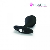 Черная пробка Mystim Rocking Vibe S с возможностью подключения к электростимулятору - 9,7 см. - MyStim - купить с доставкой в Комсомольске-на-Амуре