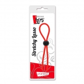 Красное эрекционное лассо с одной бусиной-утяжкой STRETCHY THIN LASSO - Dream Toys - в Комсомольске-на-Амуре купить с доставкой