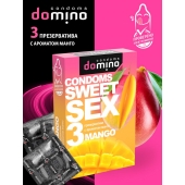 Презервативы для орального секса DOMINO Sweet Sex с ароматом манго - 3 шт. - Domino - купить с доставкой в Комсомольске-на-Амуре