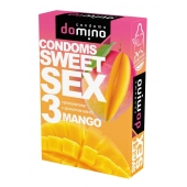 Презервативы для орального секса DOMINO Sweet Sex с ароматом манго - 3 шт. - Domino - купить с доставкой в Комсомольске-на-Амуре
