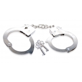 Металлические наручники Beginner s Metal Cuffs - Pipedream - купить с доставкой в Комсомольске-на-Амуре