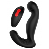 Черный вибромассажер простаты SWIRLING P-PLEASER - Dream Toys - в Комсомольске-на-Амуре купить с доставкой