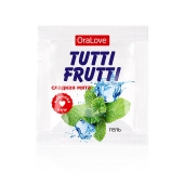 Пробник гель-смазки Tutti-frutti со вкусом мяты - 4 гр. - Биоритм - купить с доставкой в Комсомольске-на-Амуре
