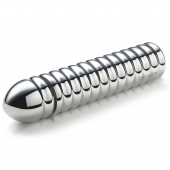 Рельефный фаллос для интенсивного электросекса Groovey George - 20 см. - MyStim - купить с доставкой в Комсомольске-на-Амуре