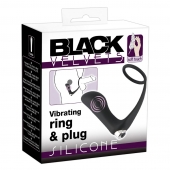 Черное эрекционное кольцо с анальной вибропробкой Vibrating Ring   Plug - Orion - в Комсомольске-на-Амуре купить с доставкой