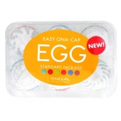 Набор из 6 мастурбаторов Tenga EGG Easy Beat с различным рельефом - Tenga - в Комсомольске-на-Амуре купить с доставкой