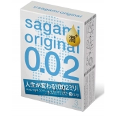 Ультратонкие презервативы Sagami Original 0.02 Extra Lub с увеличенным количеством смазки - 3 шт. - Sagami - купить с доставкой в Комсомольске-на-Амуре