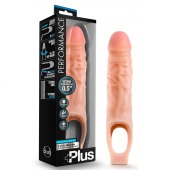 Телесный реалистичный фаллоудлинитель 9 Inch Silicone Cock Sheath Penis Extender - 22,86 см. - Blush Novelties - в Комсомольске-на-Амуре купить с доставкой