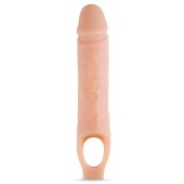Телесный реалистичный фаллоудлинитель 10 Inch Silicone Cock Sheath Penis Extender - 25,4 см. - Blush Novelties - в Комсомольске-на-Амуре купить с доставкой
