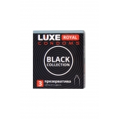 Черные презервативы LUXE Royal Black Collection - 3 шт. - Luxe - купить с доставкой в Комсомольске-на-Амуре