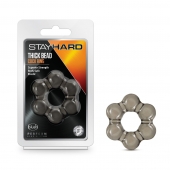 Дымчатое эрекционное кольцо Stay Hard Thick Bead Cock Ring - Blush Novelties - в Комсомольске-на-Амуре купить с доставкой