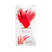 Красный перьевой тиклер Plume - 23 см. - Lola Lingerie - купить с доставкой в Комсомольске-на-Амуре