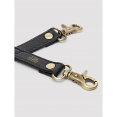 Черный фиксатор для манжет Bound to You Faux Leather Hogtie - Fifty Shades of Grey - купить с доставкой в Комсомольске-на-Амуре