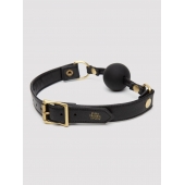 Черный кляп-шар Bound to You Faux Leather Ball Gag - Fifty Shades of Grey - купить с доставкой в Комсомольске-на-Амуре