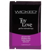 Лубрикант на водной основе для использования с игрушками WICKED Toy Love - 3 мл. - Wicked - купить с доставкой в Комсомольске-на-Амуре