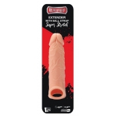 Телесная насадка EXTENDER WITH BALL STRAP 6.5 - 17 см. - Dream Toys - в Комсомольске-на-Амуре купить с доставкой