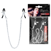 Оригинальные зажимы на соски с бусами - Notabu - купить с доставкой в Комсомольске-на-Амуре