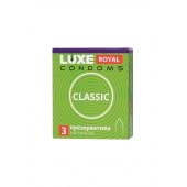Гладкие презервативы LUXE Royal Classic - 3 шт. - Luxe - купить с доставкой в Комсомольске-на-Амуре