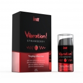 Жидкий интимный гель с эффектом вибрации Vibration! Strawberry - 15 мл. - INTT - купить с доставкой в Комсомольске-на-Амуре