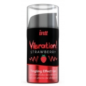 Жидкий интимный гель с эффектом вибрации Vibration! Strawberry - 15 мл. - INTT - купить с доставкой в Комсомольске-на-Амуре
