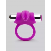 Лиловое виброкольцо с пультом ДУ Remote Control Cock Ring - Happy Rabbit - в Комсомольске-на-Амуре купить с доставкой
