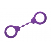 Фиолетовые силиконовые поножи Limitation - Lola Games - купить с доставкой в Комсомольске-на-Амуре