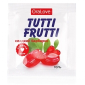 Гель-смазка Tutti-frutti со вкусом барбариса - 4 гр. - Биоритм - купить с доставкой в Комсомольске-на-Амуре