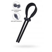 Черное эрекционное лассо на пенис Keb - A-toys - в Комсомольске-на-Амуре купить с доставкой